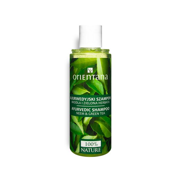 Ajurwedyjski szampon do włosów neem i zielona herbata